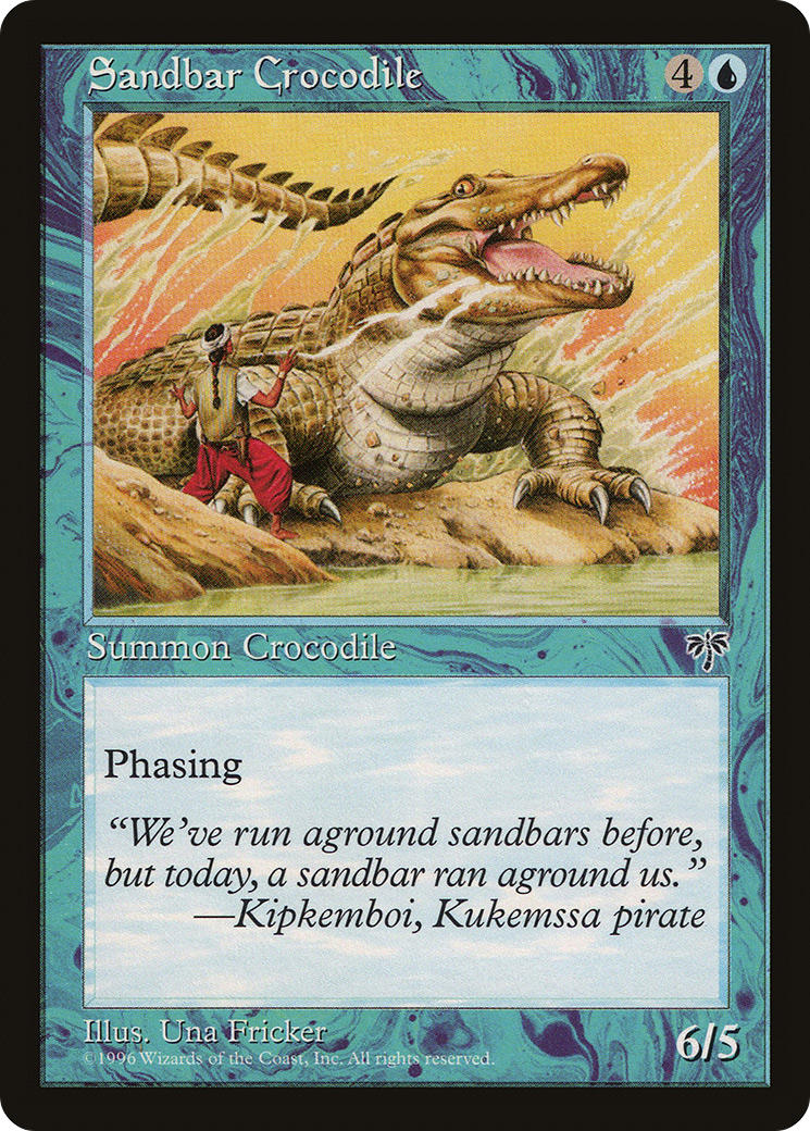 Sandbar Crocodile (MIR-) [Mirage] MTG Single Wizards of the Coast