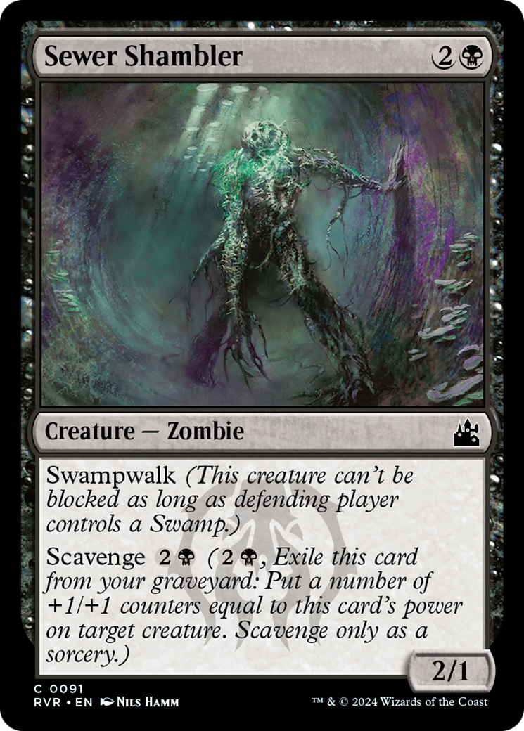 Sewer Shambler (RVR-091) [Ravnica Remastered] Foil MTG Single Wizards of the Coast