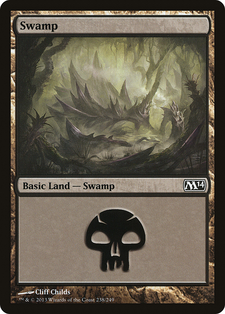 Swamp (M14-238) [Magic 2014] Foil MTG Single Wizards of the Coast