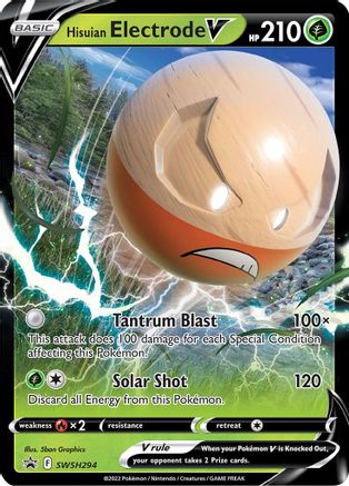 Hisuian Electrode V - SWSH294 (SWSH294/307) Holofoil [Promos: SWSH Promo Cards] Pokemon Single Pokémon