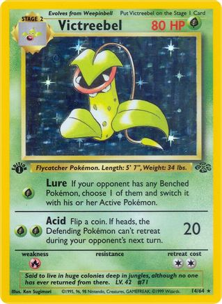 Victreebel (14/64) 1st Edition Holofoil [Vintage: Jungle] Pokemon Single Pokémon