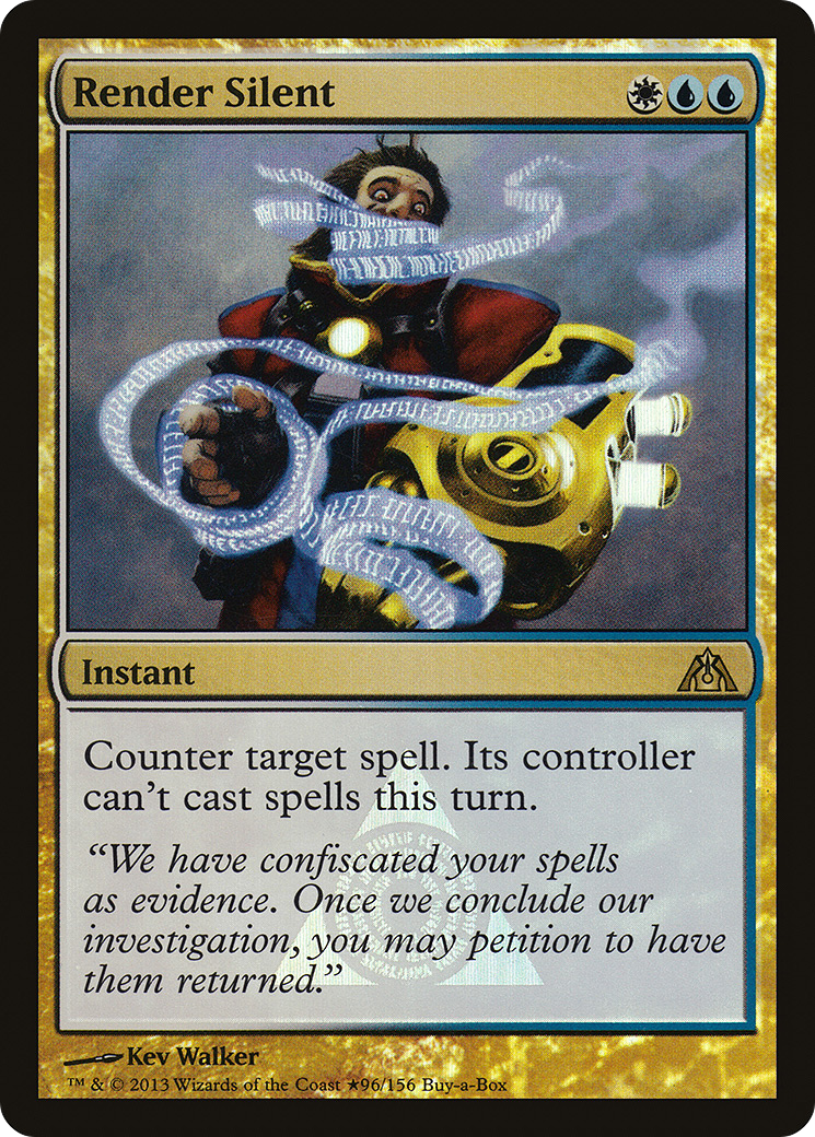 Render Silent (BABP-096) [Dragon's Maze Promos] Foil MTG Single Wizards of the Coast