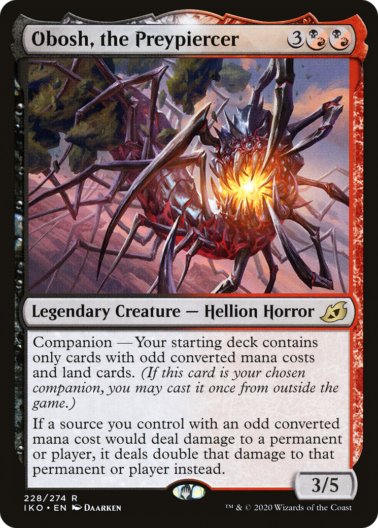 Obosh, the Preypiercer (IKO-228) [Ikoria: Lair of Behemoths] Foil MTG Single Wizards of the Coast