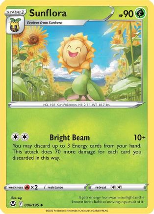 Sunflora (6/195) [SWSH: Silver Tempest] Pokemon Single Pokémon
