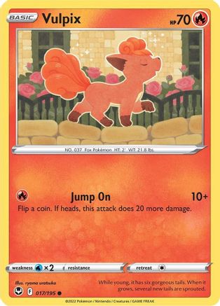 Vulpix (17/195) [SWSH: Silver Tempest] Pokemon Single Pokémon