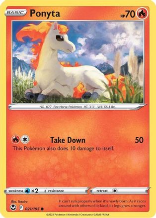 Ponyta (21/195) [SWSH: Silver Tempest] Pokemon Single Pokémon
