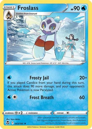 Froslass (43/195) [SWSH: Silver Tempest] Pokemon Single Pokémon