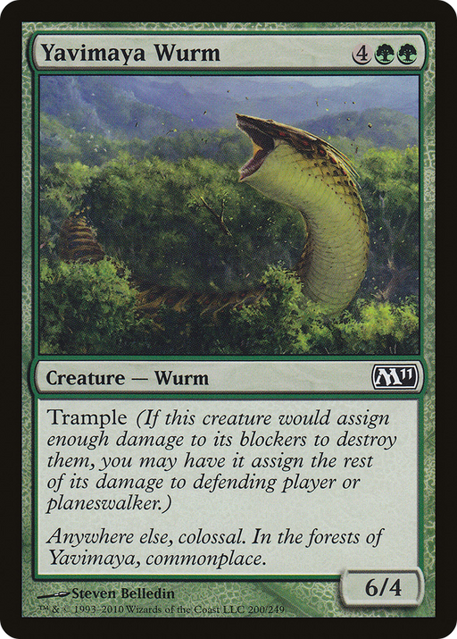 Yavimaya Wurm (M11-200) [Magic 2011] Foil MTG Single Wizards of the Coast