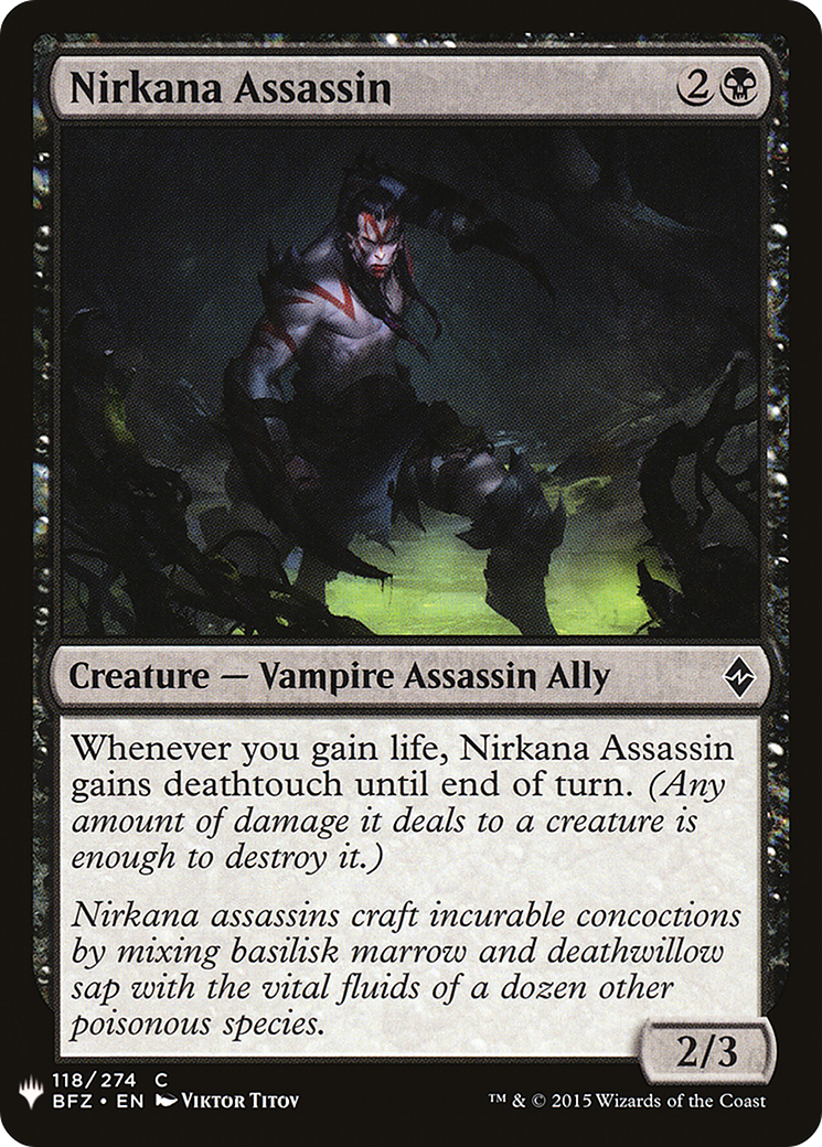 Nirkana Assassin (LIST-BFZ-118) [Mystery Booster] The List MTG Single Wizards of the Coast