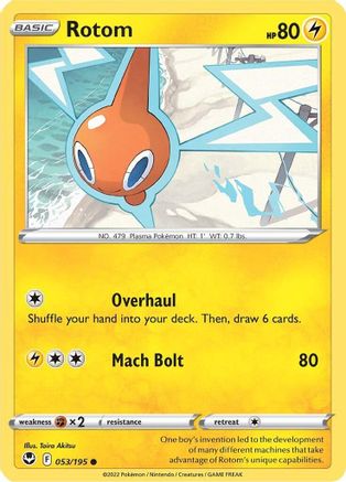 Rotom (53/195) [SWSH: Silver Tempest] Pokemon Single Pokémon