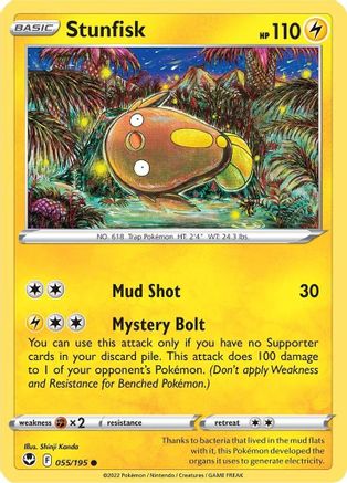 Stunfisk (55/195) [SWSH: Silver Tempest] Pokemon Single Pokémon