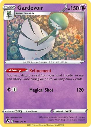 Gardevoir (69/195) Reverse Holofoil [SWSH: Silver Tempest] Pokemon Single Pokémon