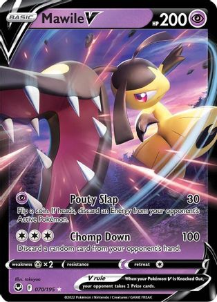 Mawile V (70/195) Holofoil [SWSH: Silver Tempest] Pokemon Single Pokémon