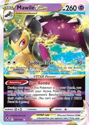 Mawile VSTAR (71/195) Holofoil [SWSH: Silver Tempest] Pokemon Single Pokémon