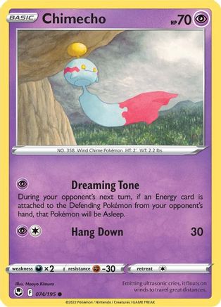 Chimecho (74/195) [SWSH: Silver Tempest] Pokemon Single Pokémon