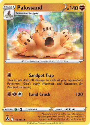Palossand (100/195) [SWSH: Silver Tempest] Pokemon Single Pokémon