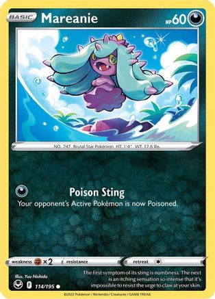 Mareanie (114/195) [SWSH: Silver Tempest] Pokemon Single Pokémon