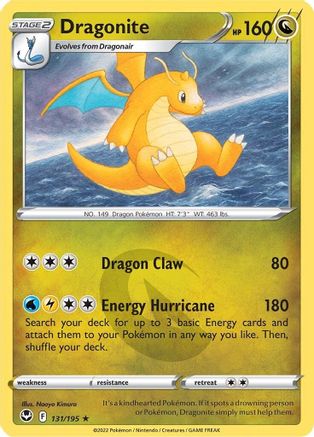 Dragonite (131/195) Reverse Holofoil [SWSH: Silver Tempest] Pokemon Single Pokémon
