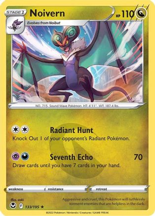 Noivern (133/195) Reverse Holofoil [SWSH: Silver Tempest] Pokemon Single Pokémon