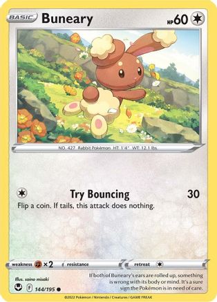 Buneary (144/195) [SWSH: Silver Tempest] Pokemon Single Pokémon