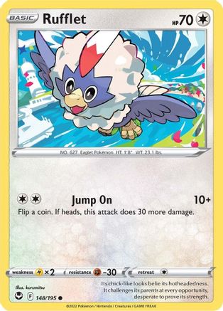 Rufflet (148/195) [SWSH: Silver Tempest] Pokemon Single Pokémon