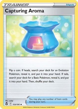 Capturing Aroma (153/195) Reverse Holofoil [SWSH: Silver Tempest] Pokemon Single Pokémon