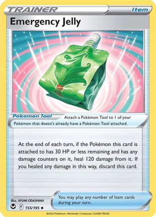 Emergency Jelly (155/195) Reverse Holofoil [SWSH: Silver Tempest] Pokemon Single Pokémon