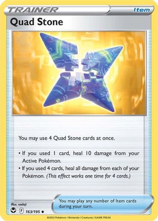 Quad Stone (163/195) [SWSH: Silver Tempest] Pokemon Single Pokémon