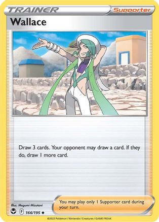 Wallace (166/195) Reverse Holofoil [SWSH: Silver Tempest] Pokemon Single Pokémon