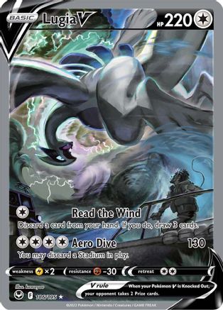 Lugia V (Alternate Full Art) (186/195) Holofoil [SWSH: Silver Tempest] Pokemon Single Pokémon