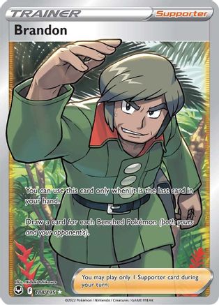 Brandon (Full Art) (188/195) Holofoil [SWSH: Silver Tempest] Pokemon Single Pokémon