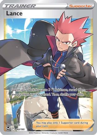 Lance (Full Art) (192/195) - [SWSH: Silver Tempest] Holofoil Pokemon Single Pokémon