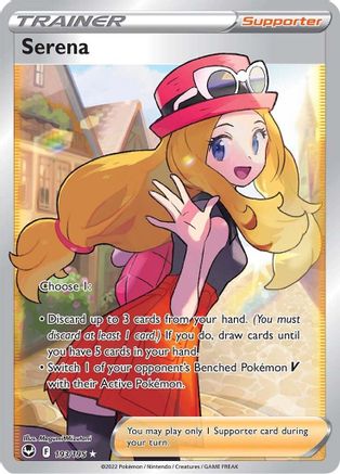 Serena (Full Art) (193/195) Holofoil [SWSH: Silver Tempest] Pokemon Single Pokémon