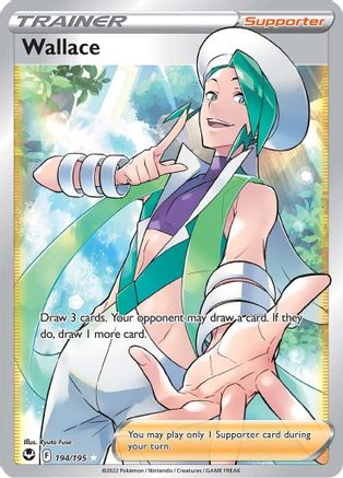 Wallace (Full Art) (194/195) Holofoil [SWSH: Silver Tempest] Pokemon Single Pokémon