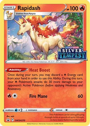 Rapidash - SWSH270 (Prerelease) (SWSH270/307) Holofoil [Promos: SWSH Promo Cards] Pokemon Single Pokémon