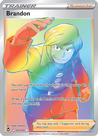 Brandon (Secret) (203/195) Holofoil [SWSH: Silver Tempest] Pokemon Single Pokémon