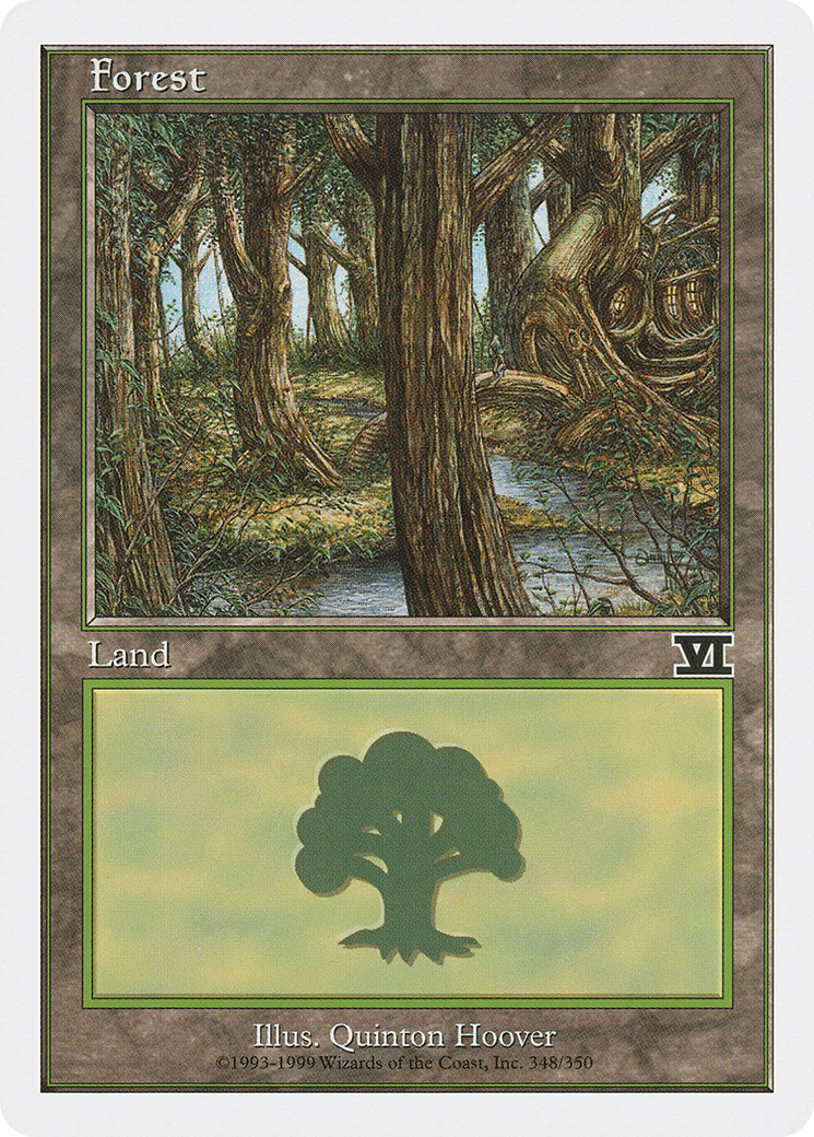Forest (6ED-348) [Classic Sixth Edition] MTG Single Wizards of the Coast