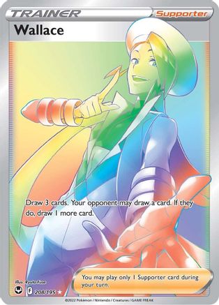 Wallace (Secret) (208/195) Holofoil [SWSH: Silver Tempest] Pokemon Single Pokémon