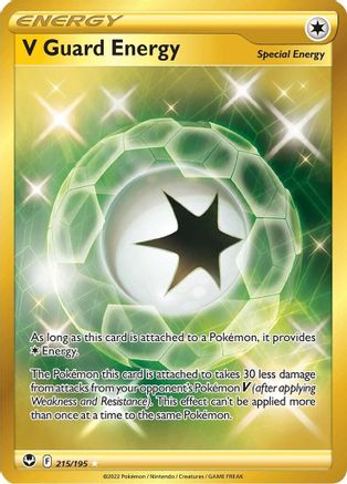 V Guard Energy (Secret) (215/195) Holofoil [SWSH: Silver Tempest] Pokemon Single Pokémon