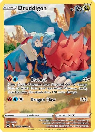 Druddigon (TG09/30) Holofoil [SWSH: Silver Tempest Trainer Gallery] Pokemon Single Pokémon