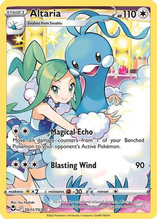 Altaria (TG11/30) Holofoil [SWSH: Silver Tempest Trainer Gallery] Pokemon Single Pokémon