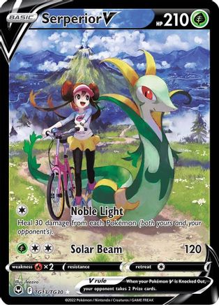 Serperior V (TG13/30) Holofoil [SWSH: Silver Tempest Trainer Gallery] Pokemon Single Pokémon
