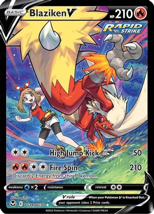 Blaziken V (TG14/30) Holofoil [SWSH: Silver Tempest Trainer Gallery] Pokemon Single Pokémon