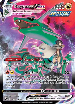 Rayquaza VMAX (TG20/30) Holofoil [SWSH: Silver Tempest Trainer Gallery] Pokemon Single Pokémon