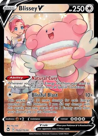 Blissey V (TG22/30) Holofoil [SWSH: Silver Tempest Trainer Gallery] Pokemon Single Pokémon