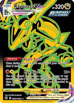 Rayquaza VMAX (Secret) (TG29/30) - [SWSH: Silver Tempest Trainer Gallery] Holofoil Pokemon Single Pokémon
