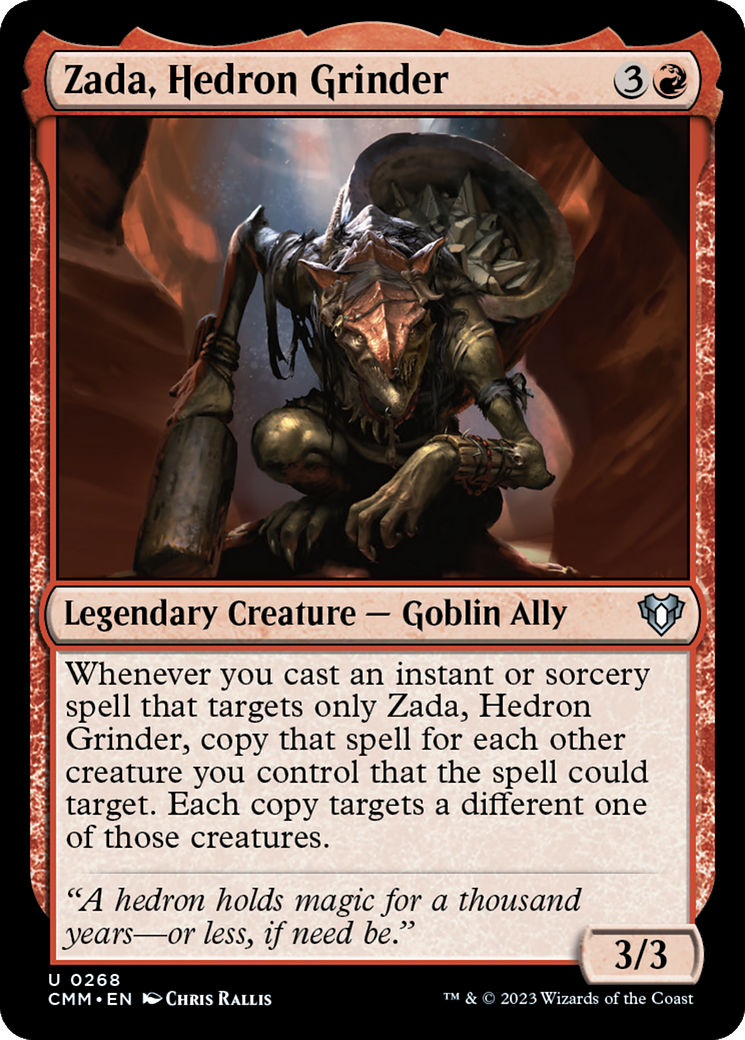 Zada, Hedron Grinder (CMM-268) [Commander Masters] Foil MTG Single Wizards of the Coast