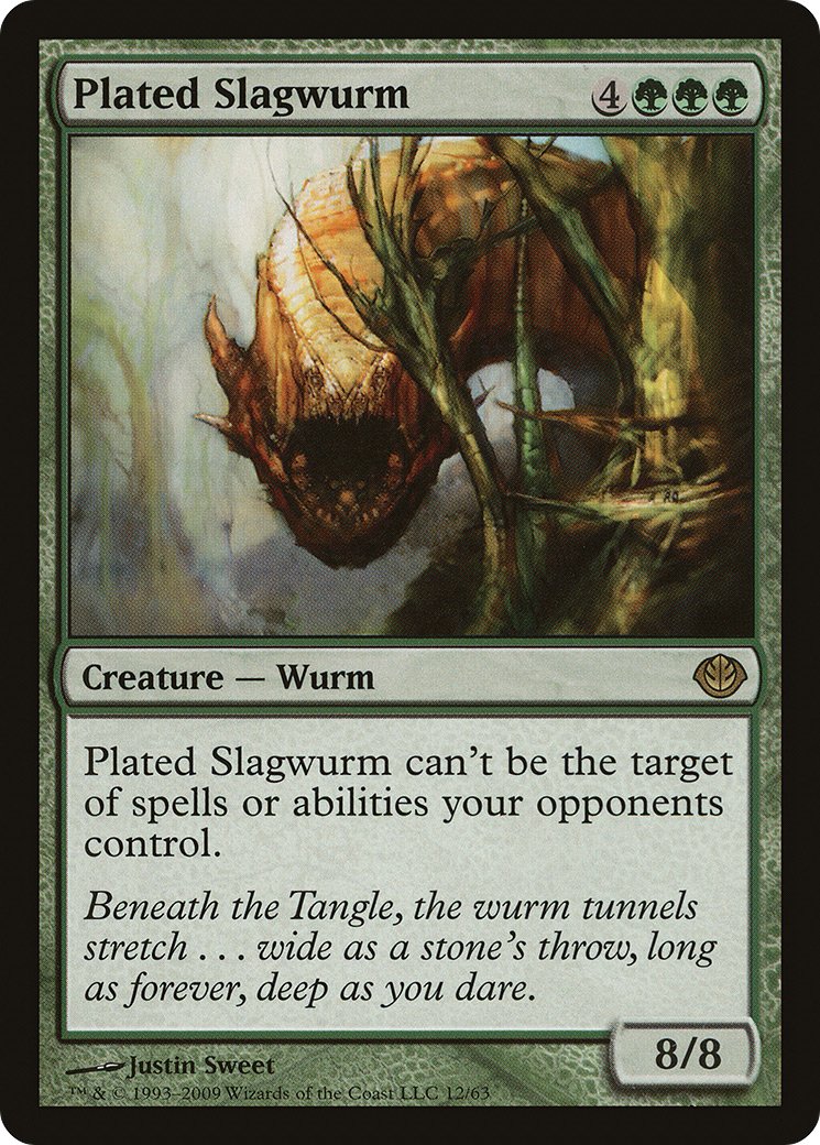 Plated Slagwurm (DDD-012) [Misc] Duel Decks: Garruk vs. Liliana MTG Single Wizards of the Coast