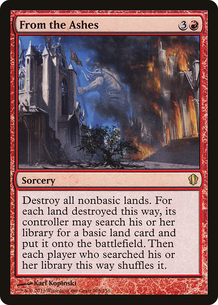 From the Ashes (C13-108) [Commander 2013] MTG Single Wizards of the Coast