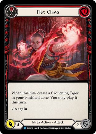 Flex Claws (Red) [DYN050] (Dynasty) Flesh And Blood Single Flesh And Blood   